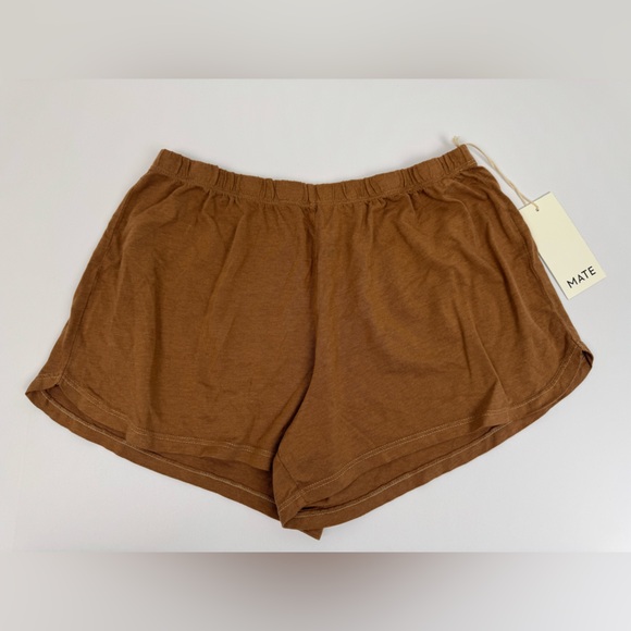 NWT - MATE the Label Tencel Sleep Shorts in Sedona Brown XS - Picture 3 of 8